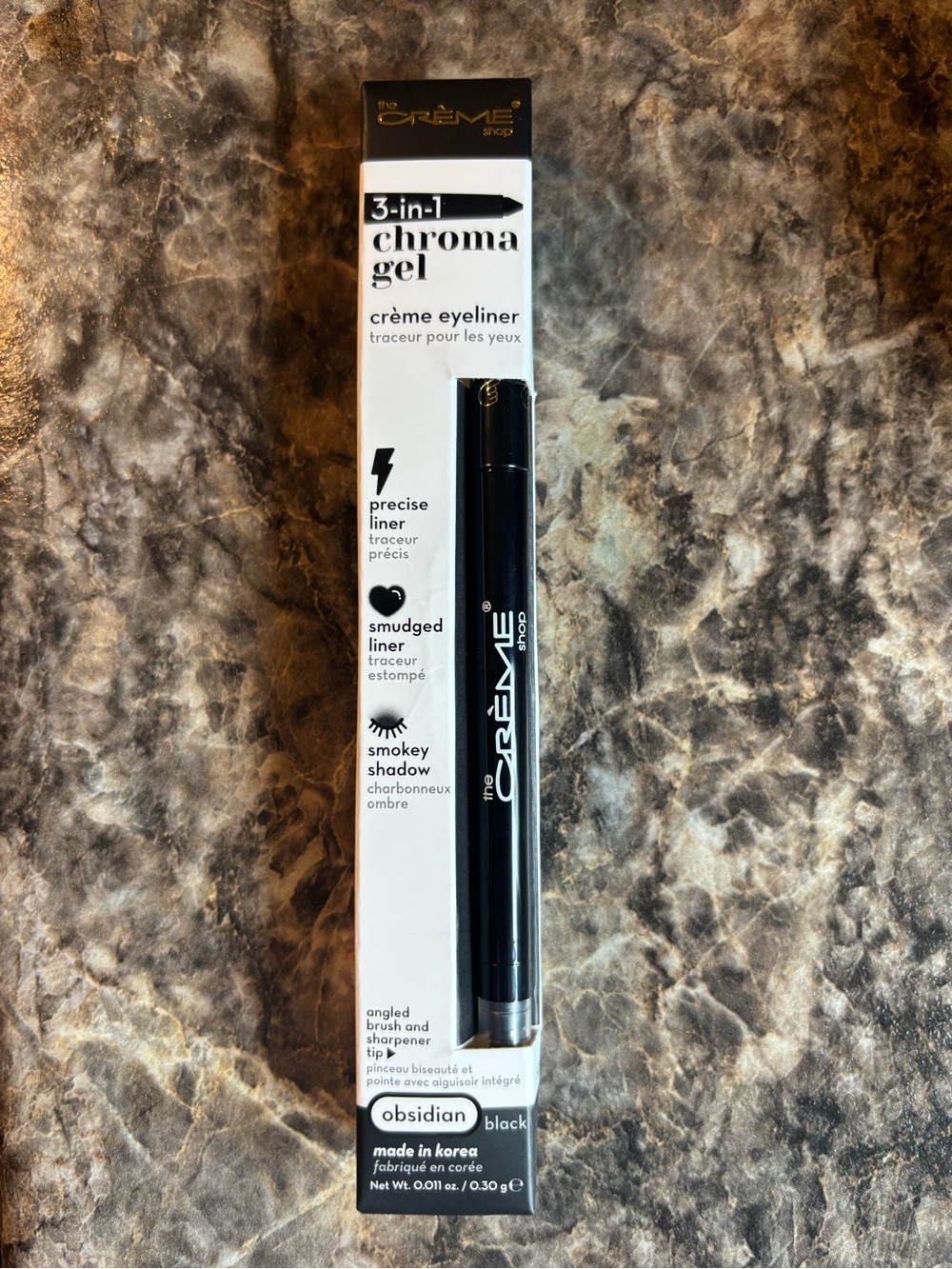 Crème Shop 3-in-1 Chroma Gel Eyeliner - Obsidian Black
